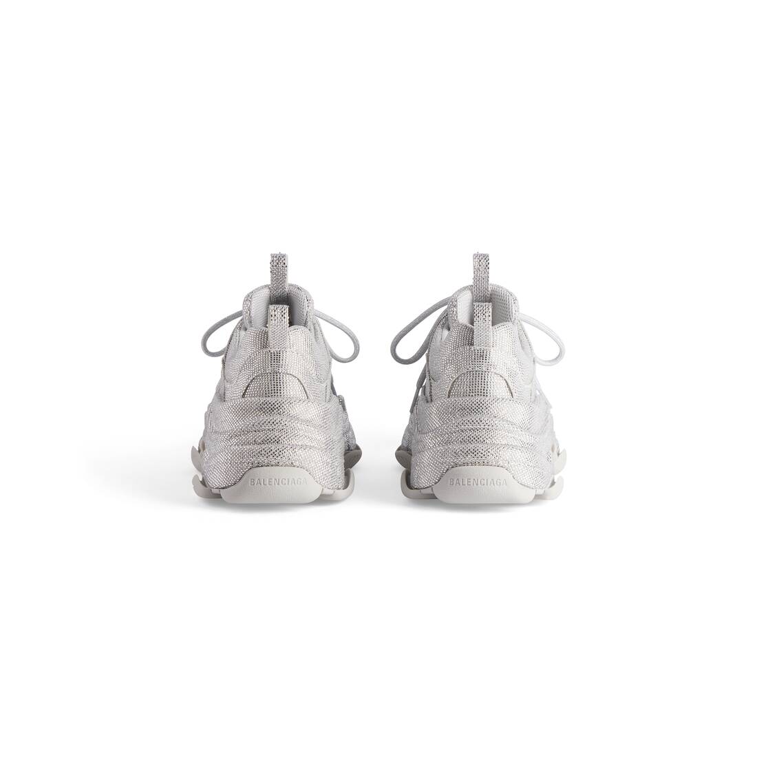 Women’s Triple S Sneaker With Rhinestones  in Light Grey - Image 5